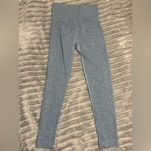 Grayish-blue High-Waisted Leggings